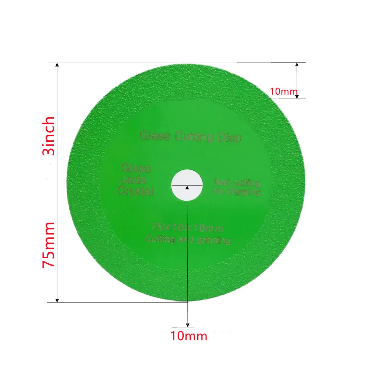 75mm Diamond Cutting Disc | Ultra-Thin Glass & Ceramic Blade for Angle Grinders - Thumbnail 3