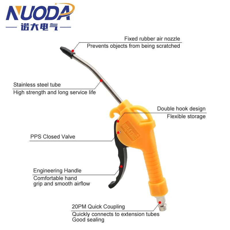 Air Blow Gun | 1/4 NPT | Heavy-Duty Dust & Debris Cleaning Tool - Thumbnail 5