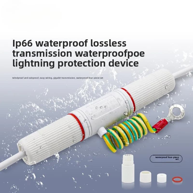 Outdoor POE Surge Protector | 12-57V Gigabit | Waterproof Network Protection for CCTV & Security Systems - Thumbnail 3