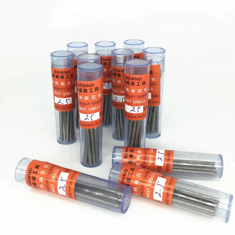 HSS Micro Drill Bits Set | 0.2-5.2mm Straight Shank | For Stainless Steel & Wood - Thumbnail 5