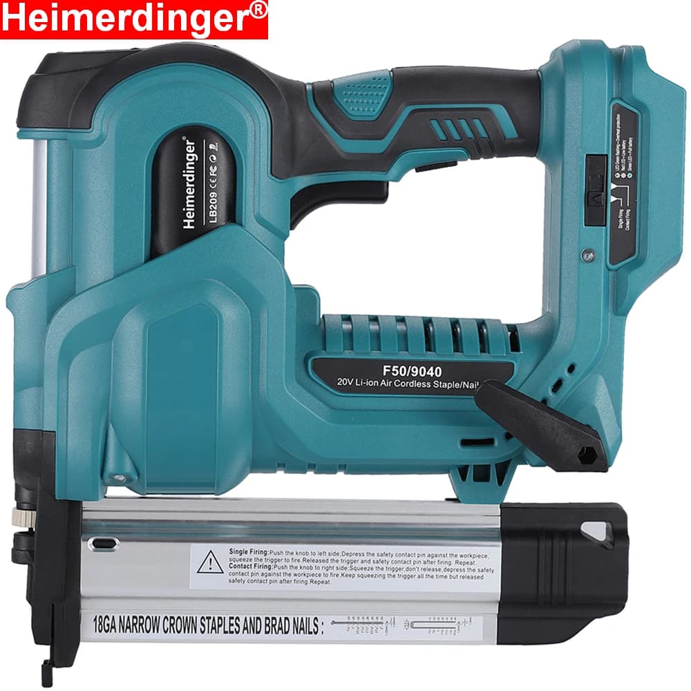 18GA Cordless Nail Gun & Stapler | 2-in-1 Tool | Compatible with Makita Battery - Thumbnail 2