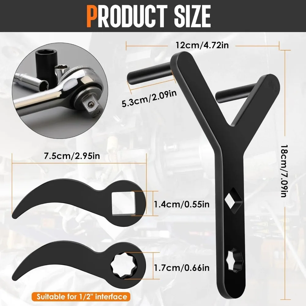 Joint Pry Bar Set | 3-Piece Labor-Saving Tool | 1/2 Inch Drive Control Arm Removal - Thumbnail 2