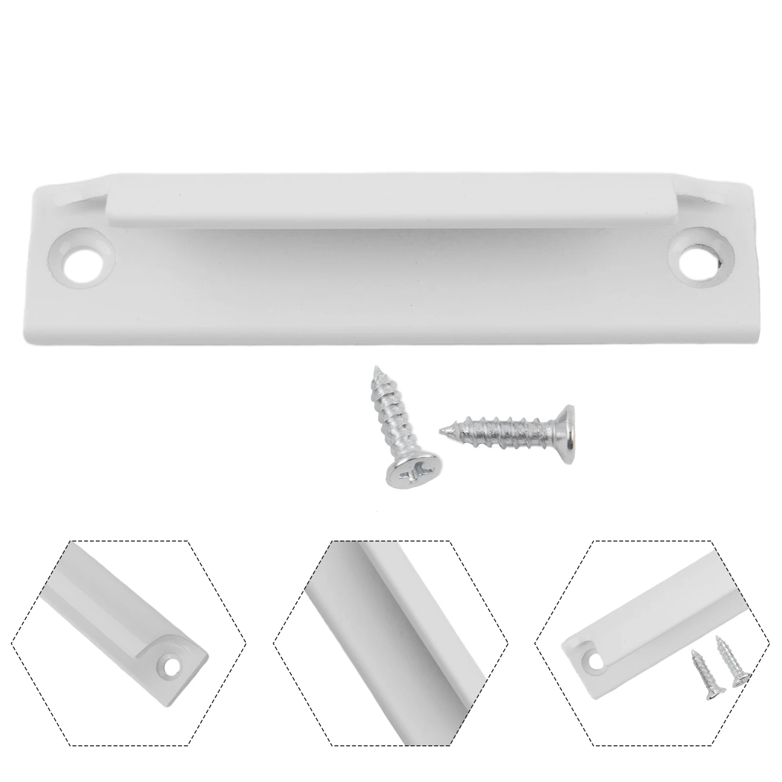 Sliding Door Handle | 76mm Hole Pitch | Balcony & Cabinet Installation - Thumbnail 4
