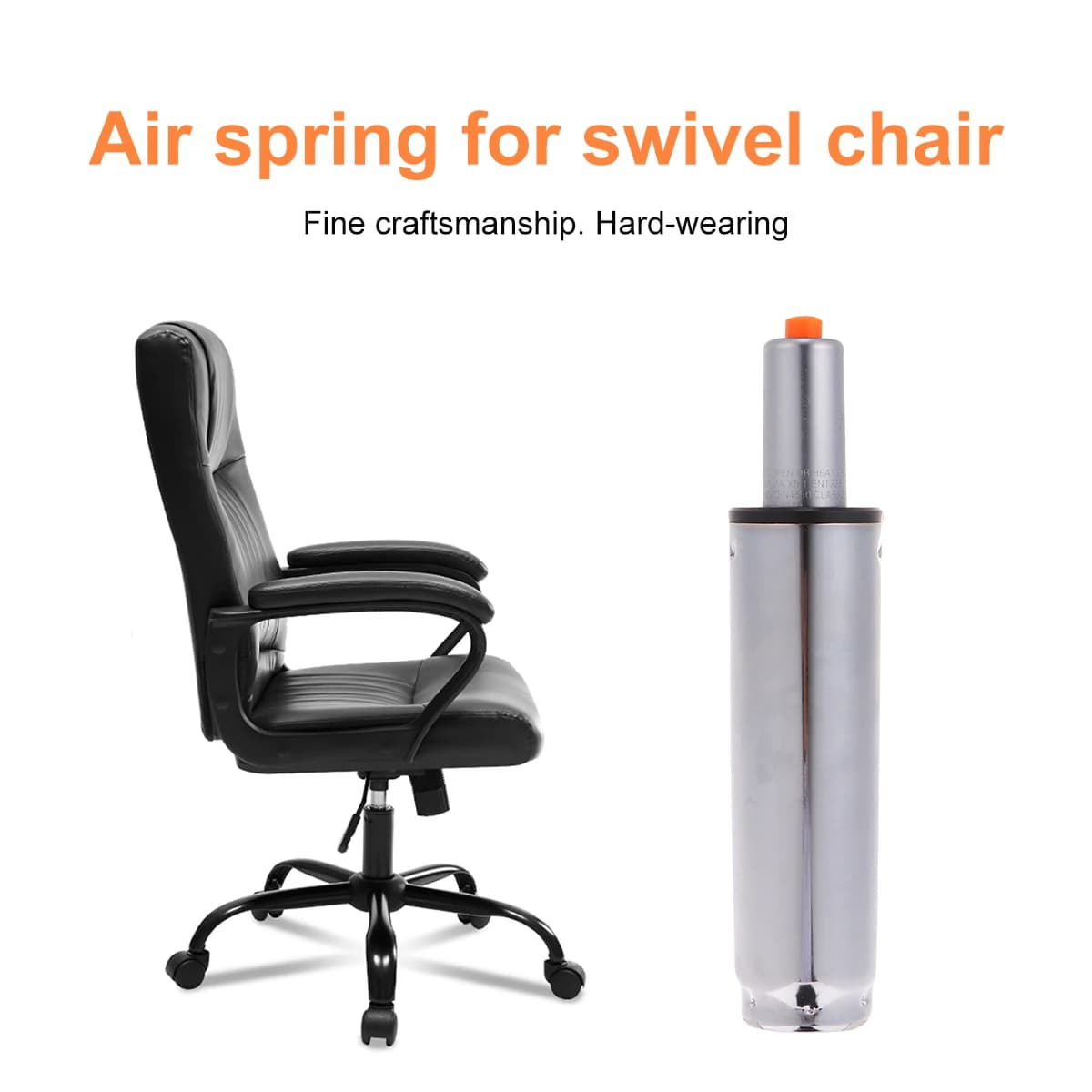 Heavy-Duty Office Chair Gas Lift Cylinder | Pneumatic Height Adjustment Strut | Commercial-Grade Replacement - Thumbnail 4