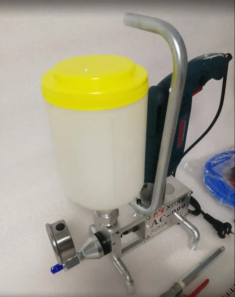 910W Epoxy Injection Pump | High-Quality Polyurethane Foam Grouting | Steel Hose Concrete Crack Repair - Thumbnail 5