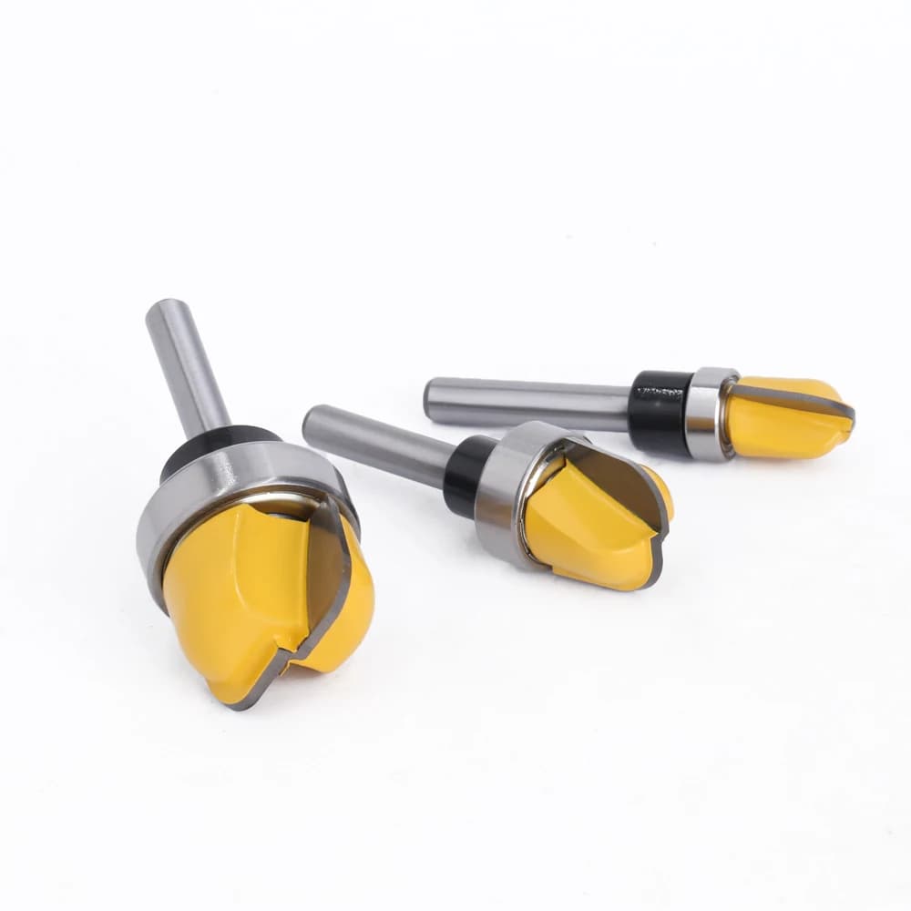 Nose Router Bit with Bearing | 6mm & 1/4 Inch Shank | For Bowl Tray & Wood Milling - Thumbnail 6