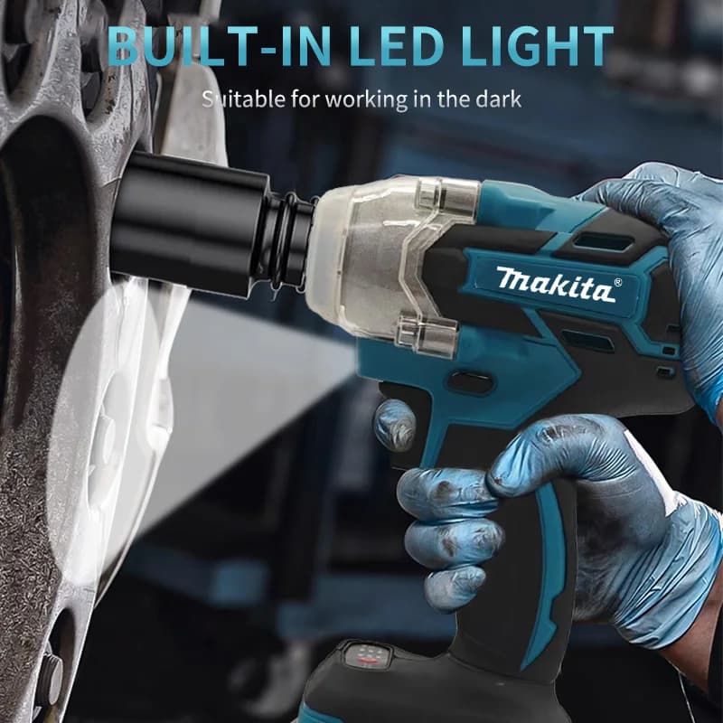 Makita DTW600 Cordless Impact Wrench High Torque Brushless Electric Wrench Rechargeable 18V Auto Repair Power Tools - Thumbnail 6
