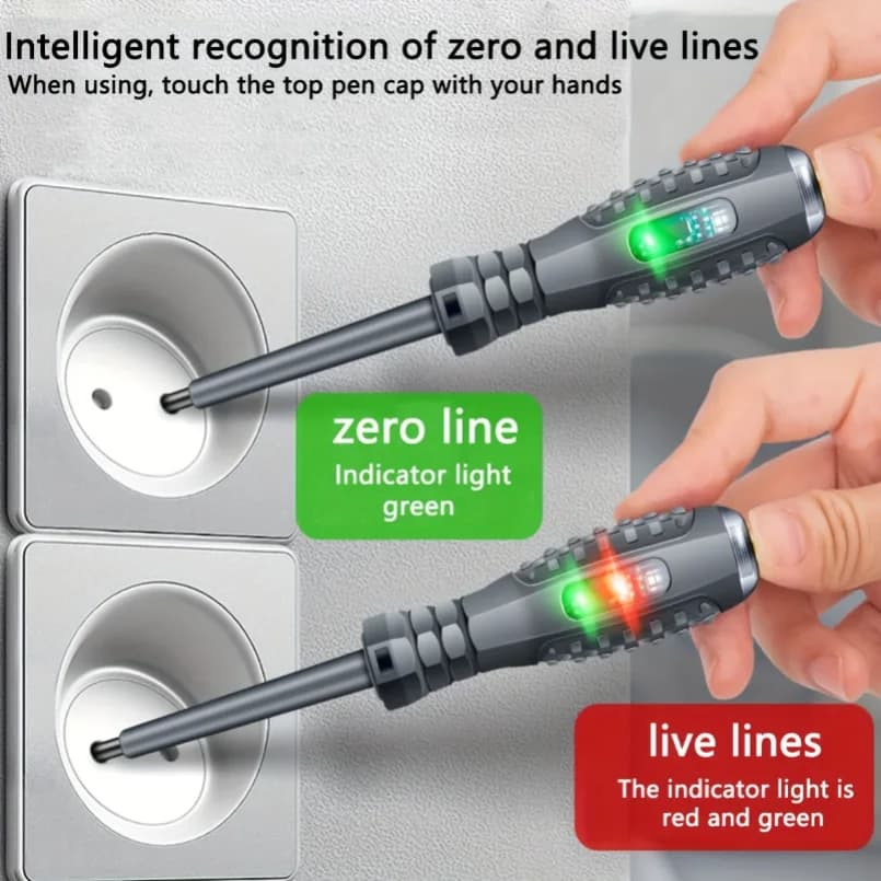Electrician Test Pen | Non-Contact Voltage Tester | 70-600V AC Induction - Thumbnail 4