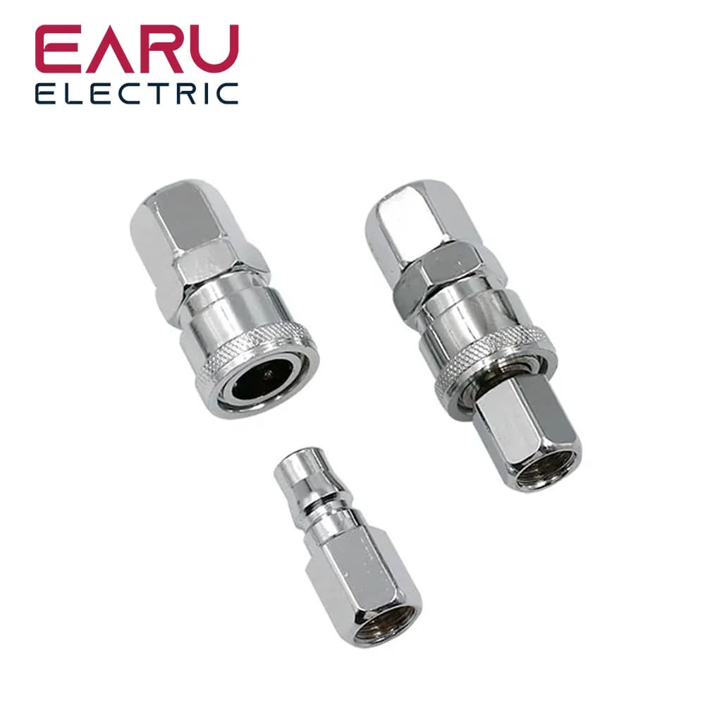 High-Pressure Pneumatic Quick Connector | C-Type Fitting for Air Compressor Systems - Thumbnail 2