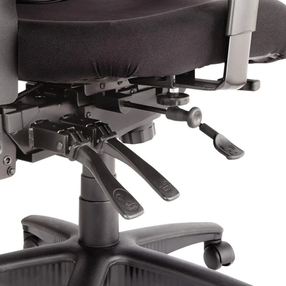 Elusion Series Office Chair | Black Mesh Mid-Back Design | Multifunction Ergonomic Swivel Chair - Thumbnail 5