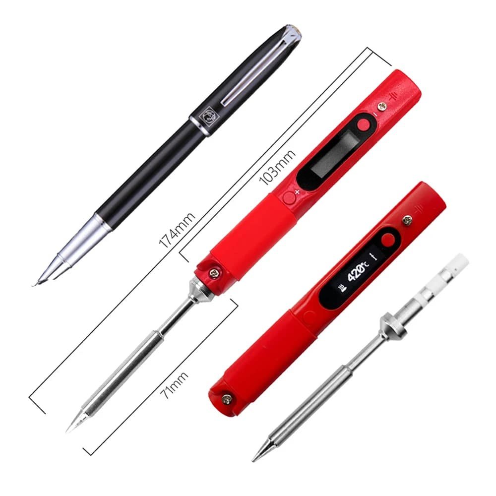 V1 Portable Soldering Iron | Digital Temperature Control | Professional Welding Tool - Thumbnail 5