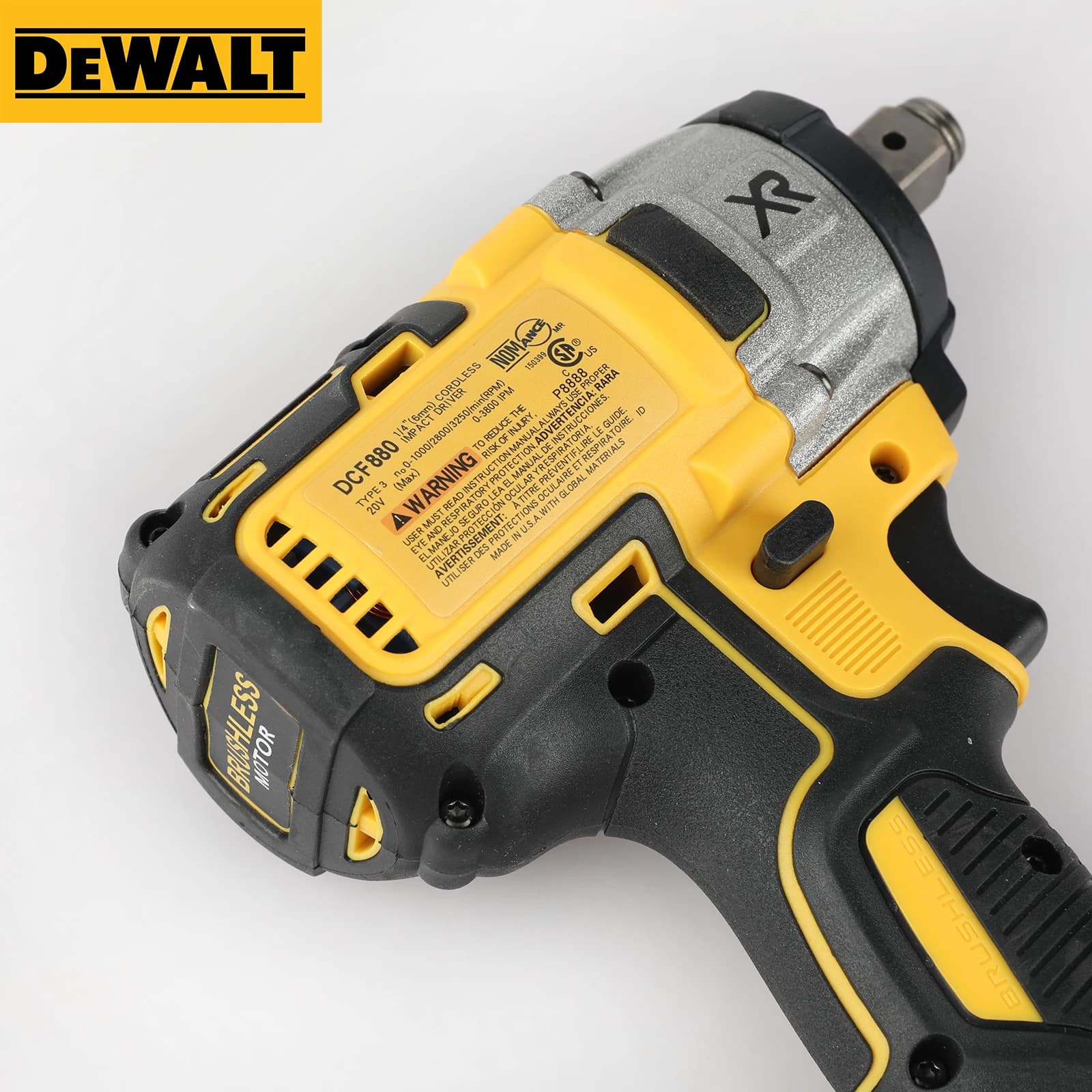 DeWalt DCF880 XR Brushless Impact Wrench | 20V Max | 205 Nm High Torque | Professional Cordless Tool - Thumbnail 5