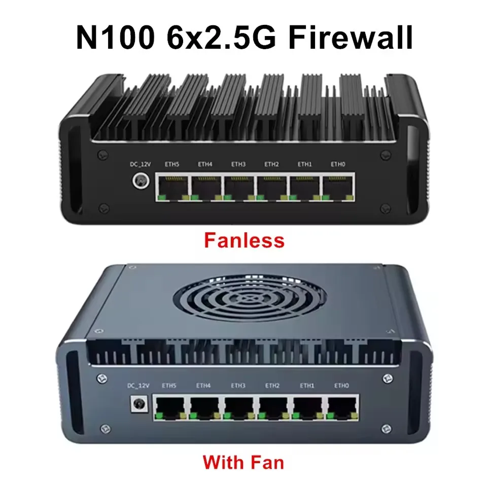 N100 Mini PC Server | 6-Port 2.5G Firewall Appliance | Proxmox & pfSense Ready - Thumbnail 3