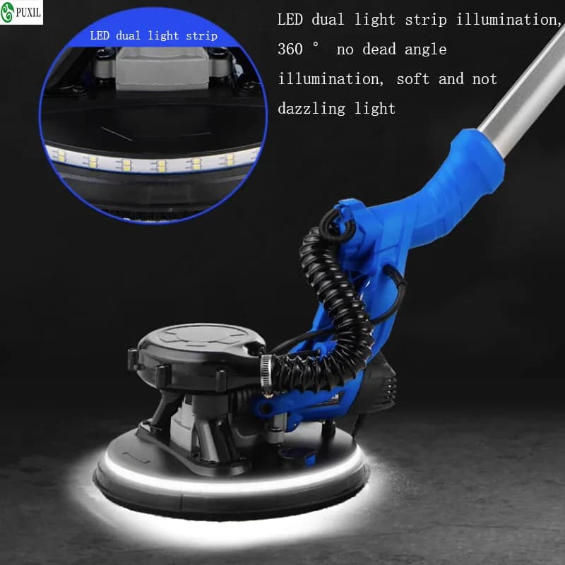 Speed Wall Polisher | Double LED Light Drywall Sander | Putty Grinding Machine - Thumbnail 2