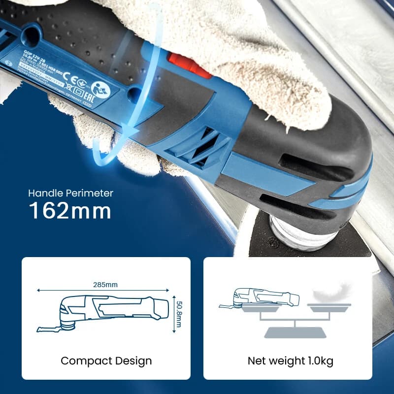 Bosch GOP 12V-28 Oscillating MultiCutter | Cordless Slotter & Sander | Dr Woodworking & Cutting Tool - Thumbnail 5