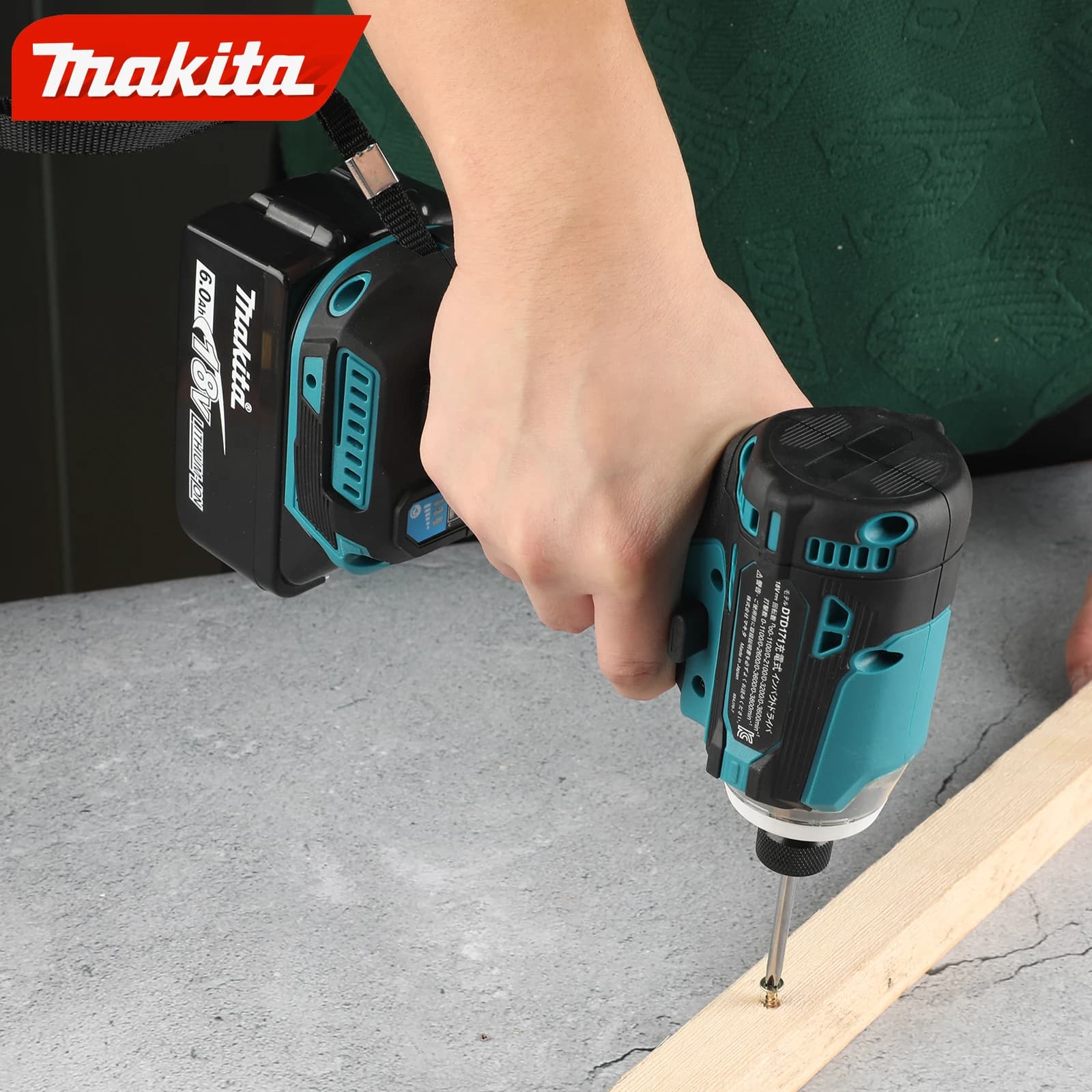 Makita DTD171 Brushless Impact Driver | 18V Cordless Power | Professional-Grade Fastening Tool - Thumbnail 2