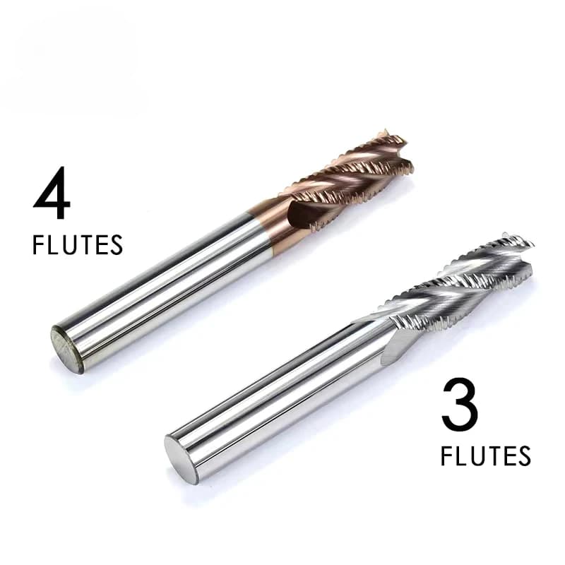 Solid Carbide Roughing End Mill | 3-Flute Design for Steel, Aluminum & Hard Materials - Thumbnail 5