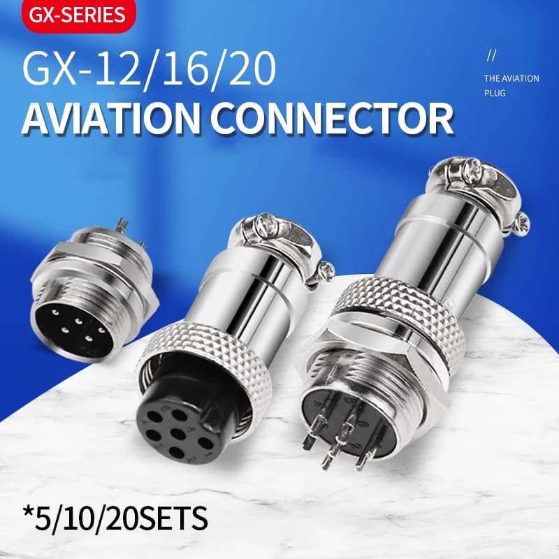Aviation Circular Connectors | 2-15 Pin Male & Female Plugs | Professional-Grade Docking Sockets - Thumbnail 2