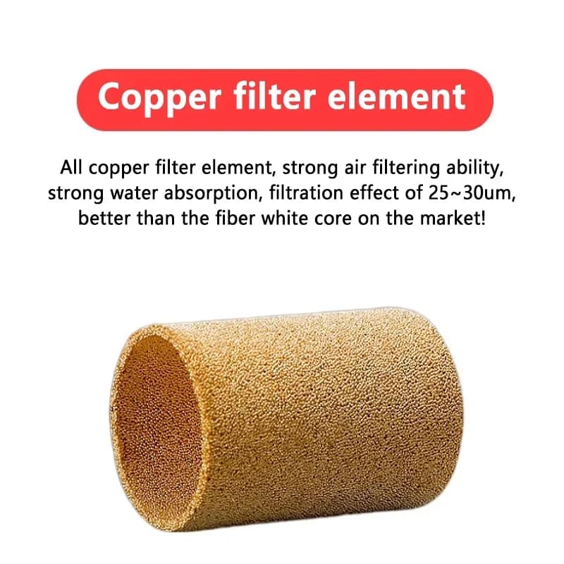 Series High-Efficiency Air Filter | 1/4 NPT Oil-Water Separator for Compressed Air Systems - Thumbnail 4