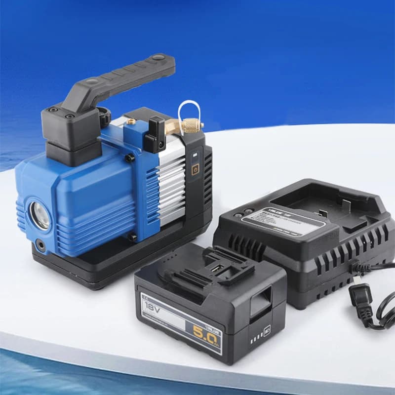 VRP-2SLI Lithium Battery Vacuum Pump | 2Pa High Vacuum | For Car & Home AC Systems - Thumbnail 5