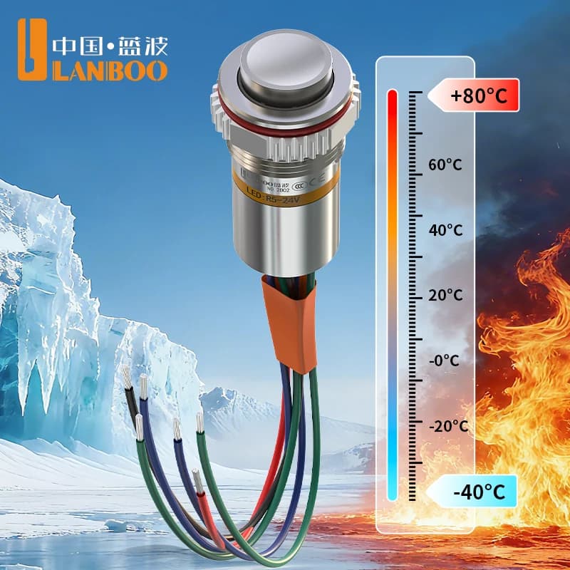 Industrial-Grade Waterproof Push Button Switch | IP68 Rated for Marine & Medical Equipment - Thumbnail 4