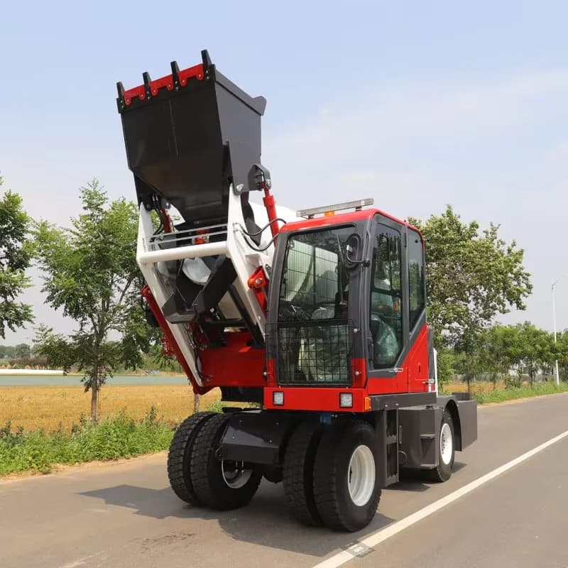 Self-Loading Concrete Mixer Truck | Diesel-Powered Pump & Agitator System for Construction - Thumbnail 5