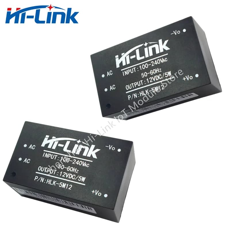 220V to 12V DC Power Converter | HLK-5M12 Mini Step-Down Module | High-Efficiency Voltage Regulator - Thumbnail 6