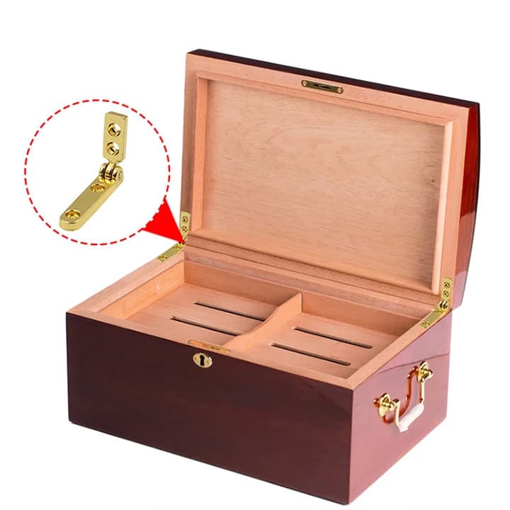 Jewelry Box Hinges | Gold Metal Zinc Alloy 30x20x6mm | Miniature Furniture Tool Accessories - Thumbnail 4
