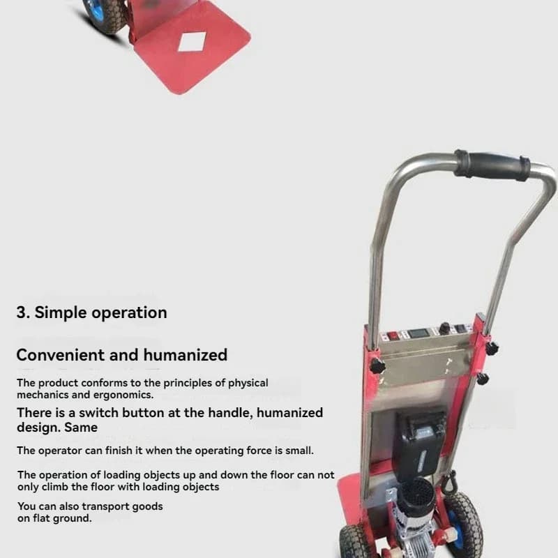 New LargeElectric Stair Climber, Power Tool Trolley, Upstairs Stair Climber, Cargo Truck, Stair Climber - Thumbnail 3
