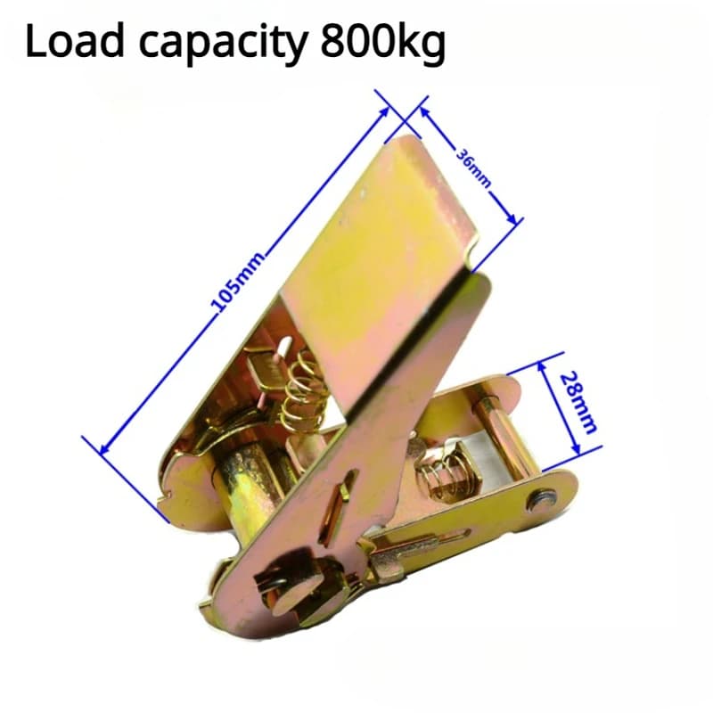 Heavy-Duty Ratchet Tie-Down Straps | 2m & 3m Lengths | Secure Cargo & Luggage Transport - Thumbnail 3