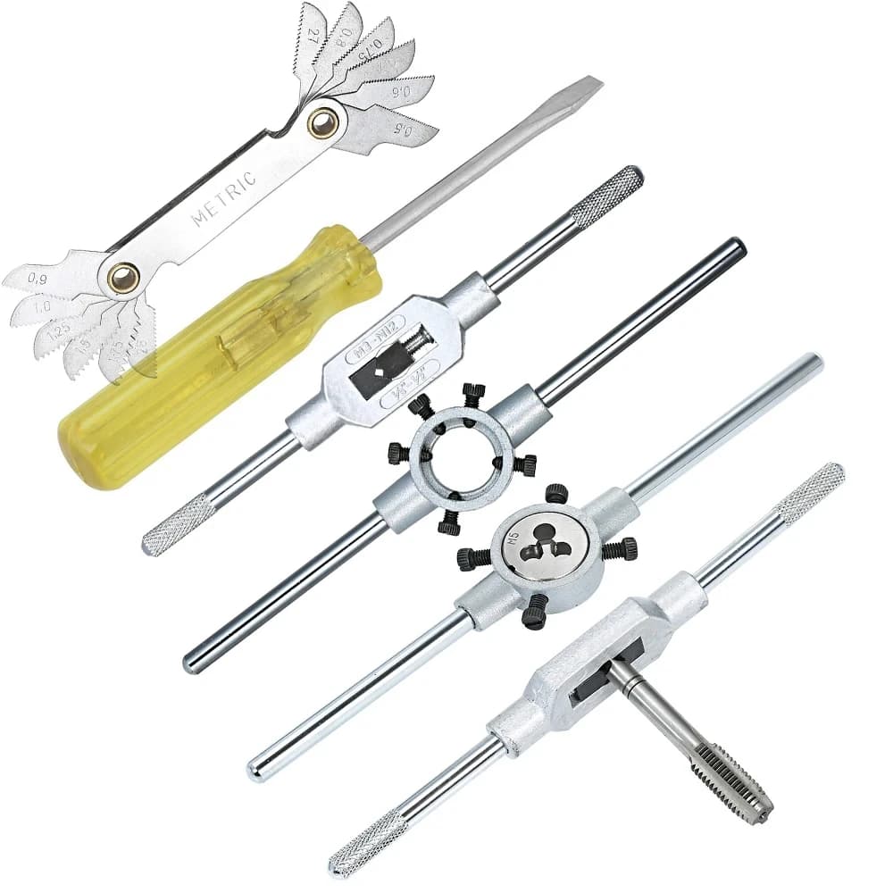 32-Piece HSS Tap and Die Set | M3-M12 Metric Threading Tools | Precision Machinist Kit - Thumbnail 3