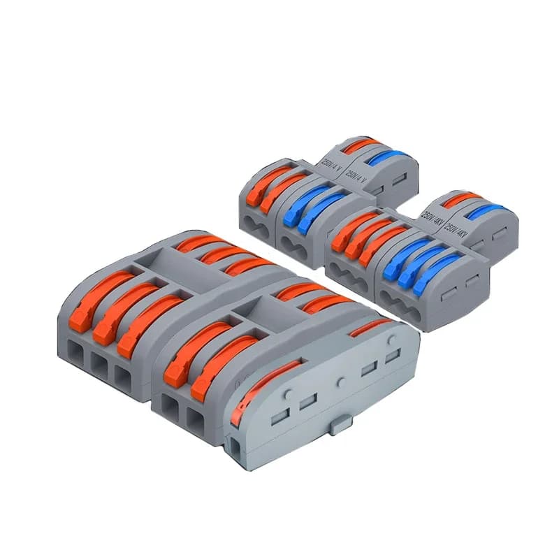 Push-In Wire Connectors | 10-1000PCS Bulk Kit | Quick-Splice Terminal Blocks for Secure Wiring - Thumbnail 5