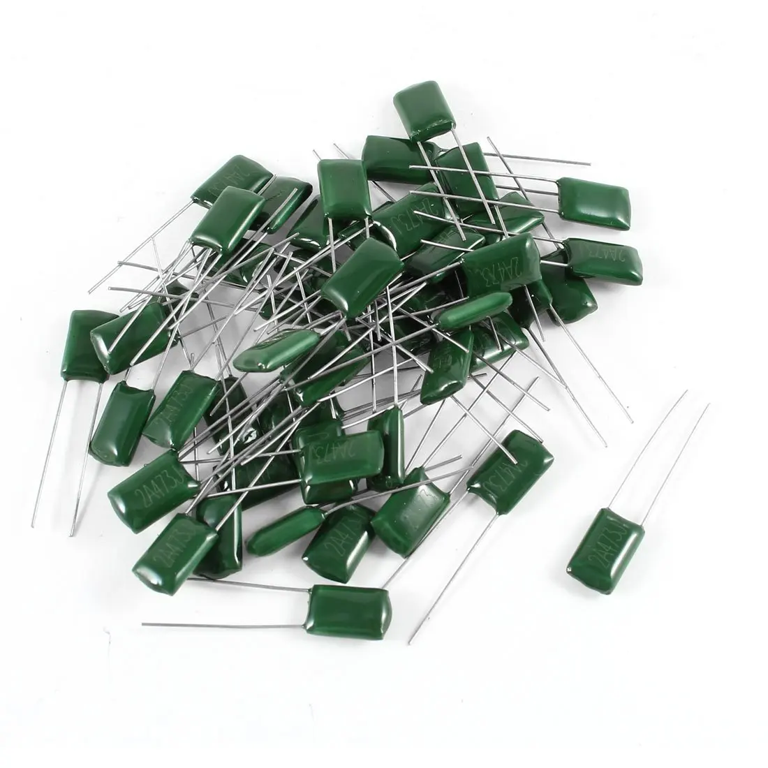 Polyester Film Capacitor Kit | 100V | 330pF-100nF Values | 50-Piece Assortment - Thumbnail 2