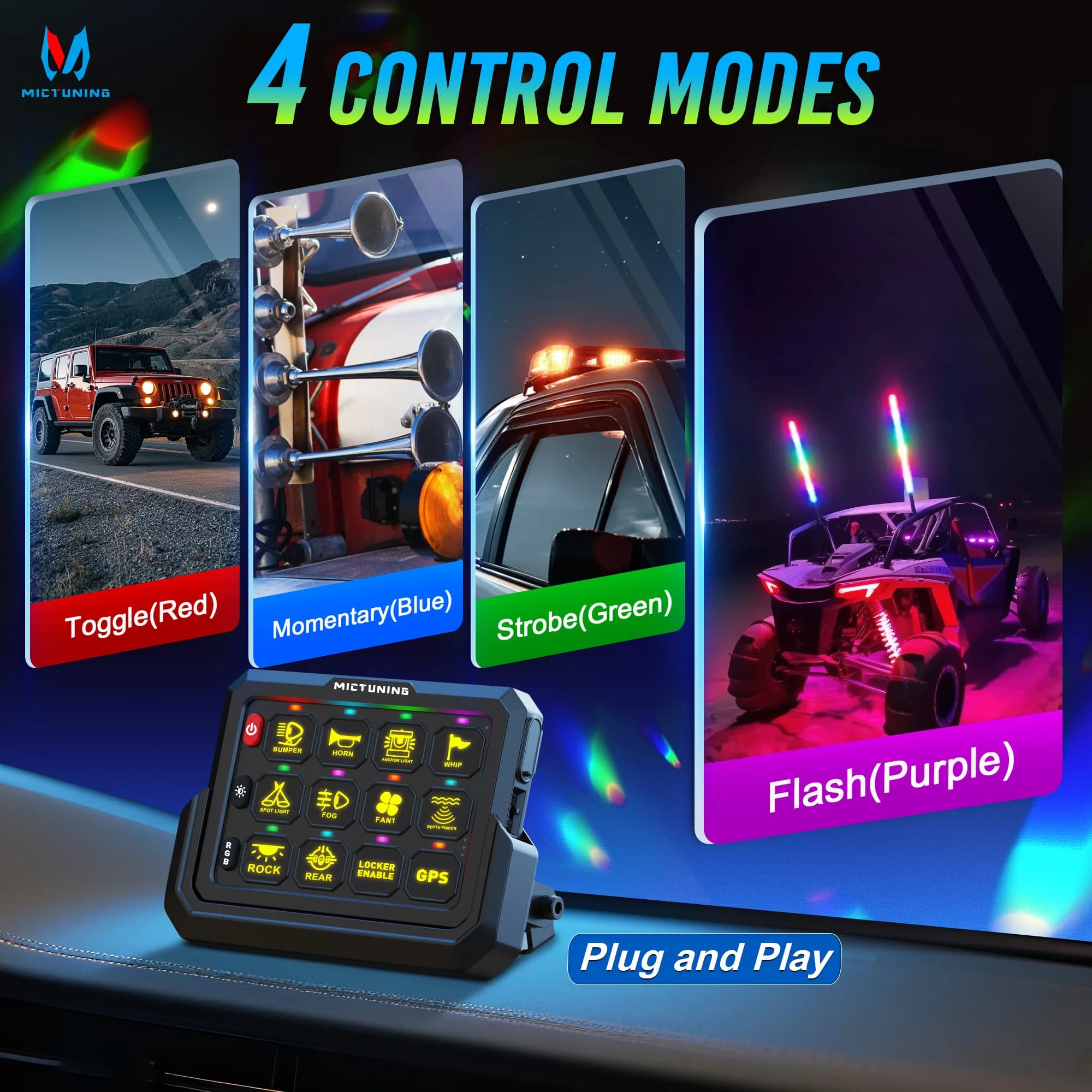 Wireless Smart Switch Panel | 8/12-Gang Magnetic Control | Long-Range Type-C Charging Hub - Thumbnail 3