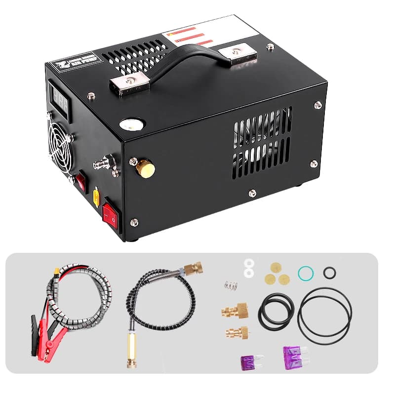 4500psi PCP Air Compressor | 300Bar 12V High Pressure Pump | Airgun & Rifle Inflator - Thumbnail 3