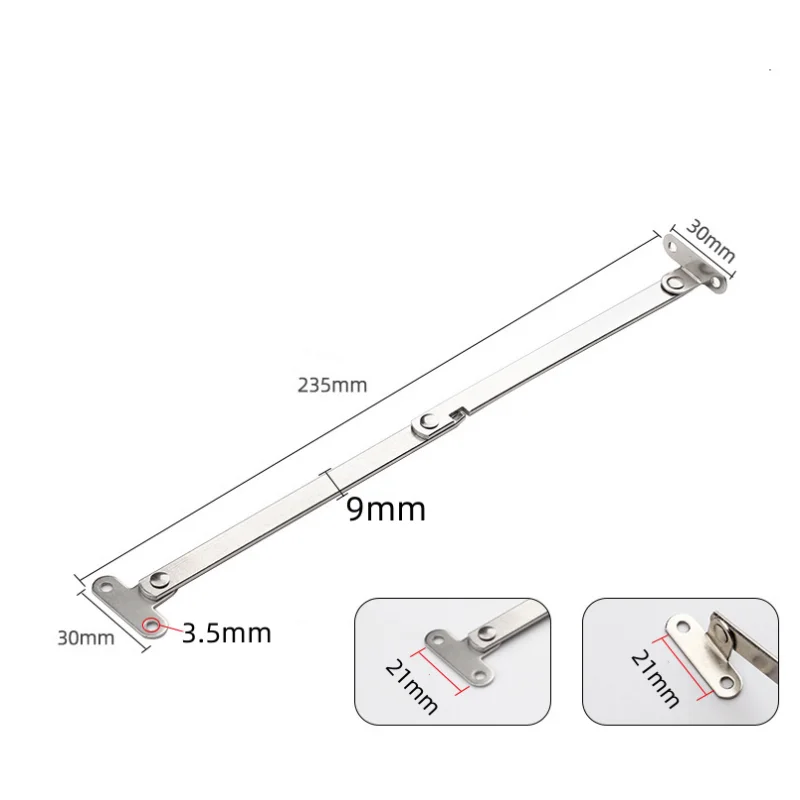Steel Lift Up Stay Support Hinge | 2pcs Set | Long Service Life for Kitchen Cupboards - Thumbnail 2