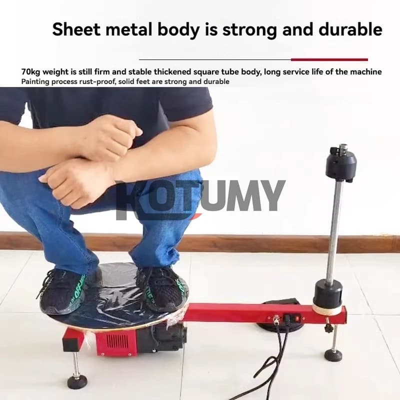 Stretch Wrap Machine | Electric Pallet Wrapping Tool for Logistics & Shipping - Thumbnail 4