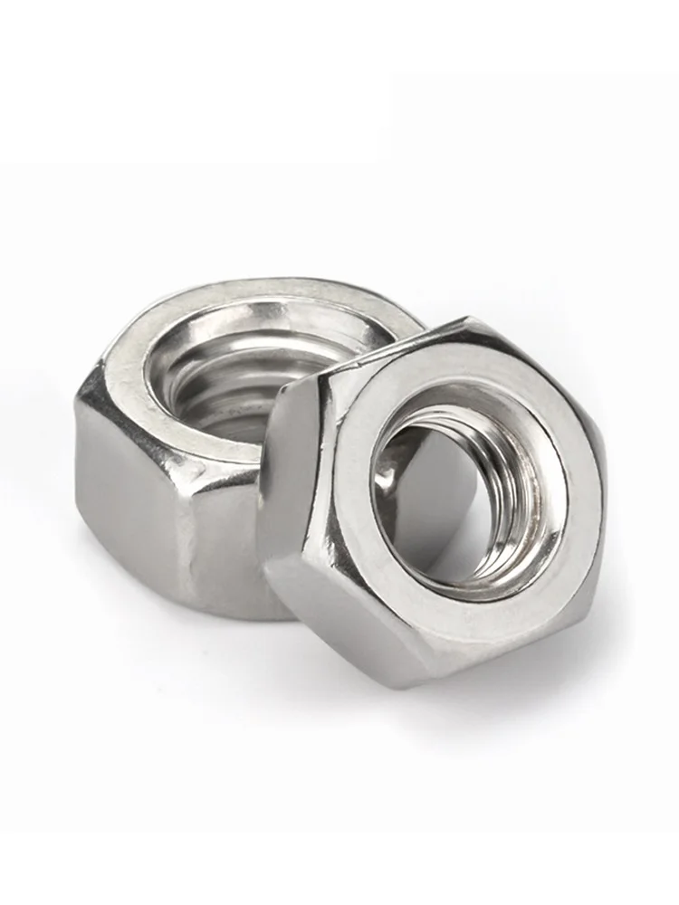 Steel Hex Nuts | DIN934 304/316 Grade | M1-M12 Metric Sizes - Thumbnail 4