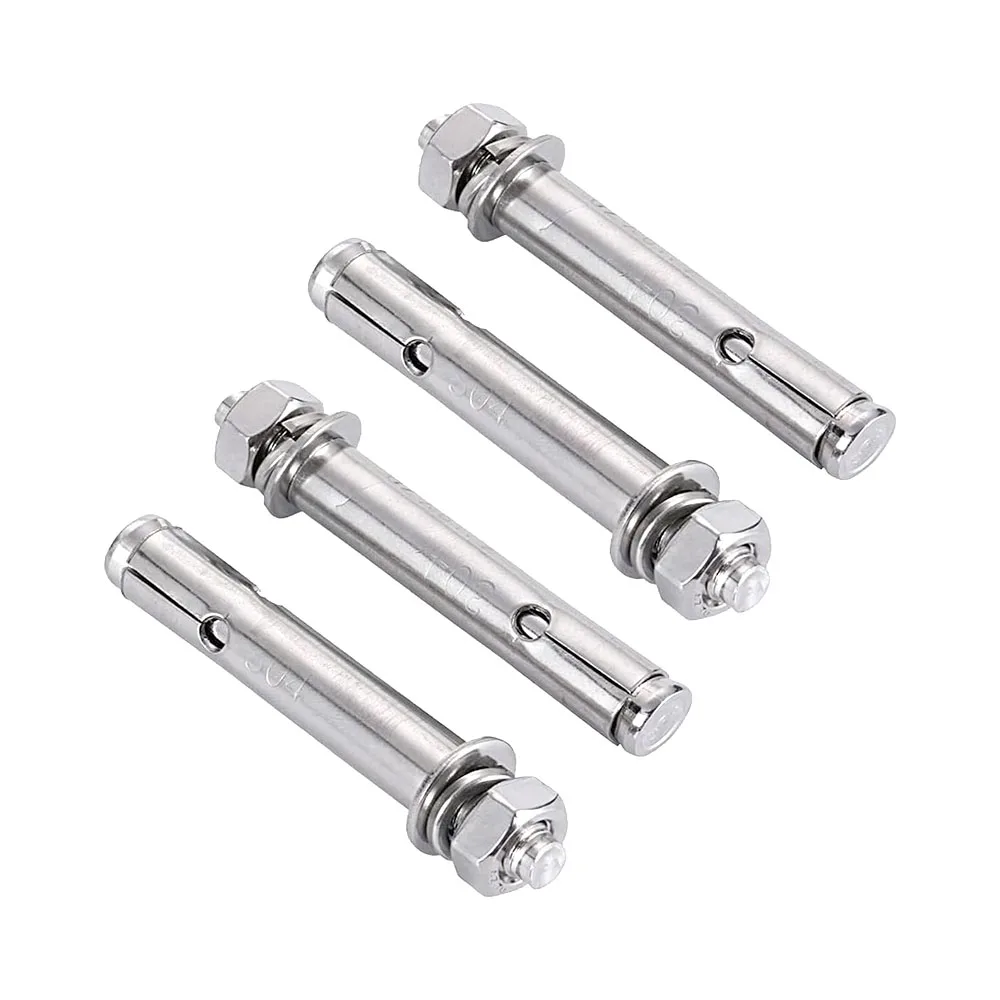 Steel Sleeve Anchor Kit | 2-10PCS Hex Head Bolts | Half-Tooth Concrete Fasteners - Thumbnail 2