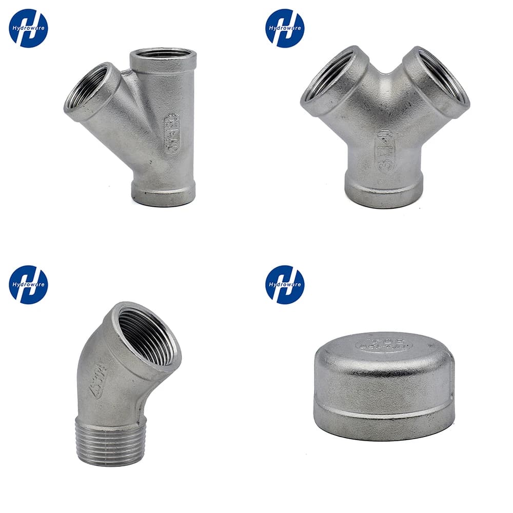 304 Stainless Steel Pipe Fittings | 45° & 90° Male-to-Female Elbow Adapters - Thumbnail 4