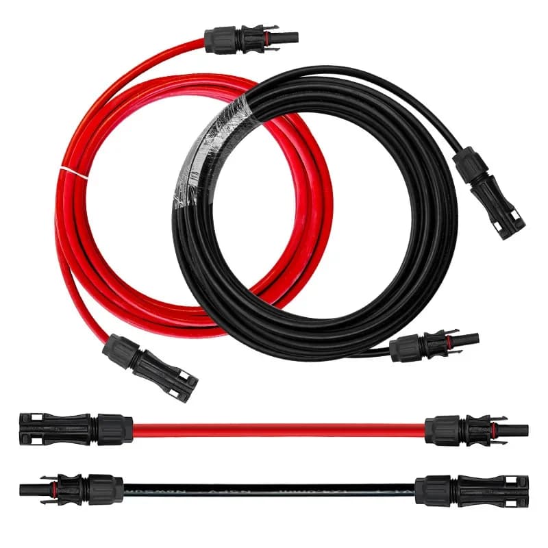 Solar Panel Extension Cable Kit | 10-14 AWG Copper Wire | PV Connectors Included - Thumbnail 2