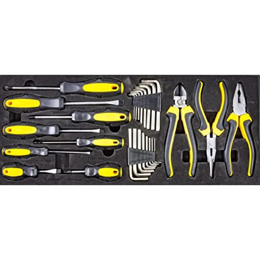 170-Piece Mechanic's Tool Set | Powder-Coated Steel Toolbox | Sockets & Ratchets - Thumbnail 4