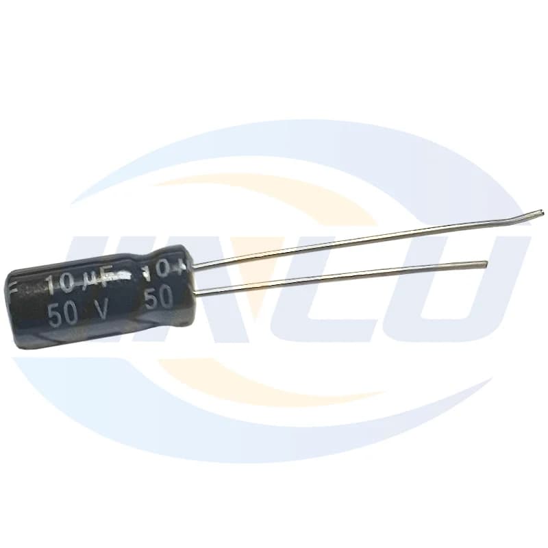 10uF 50V Aluminum Electrolytic Capacitor | 5x11mm | 50-Piece Professional-Grade Kit - Thumbnail 3