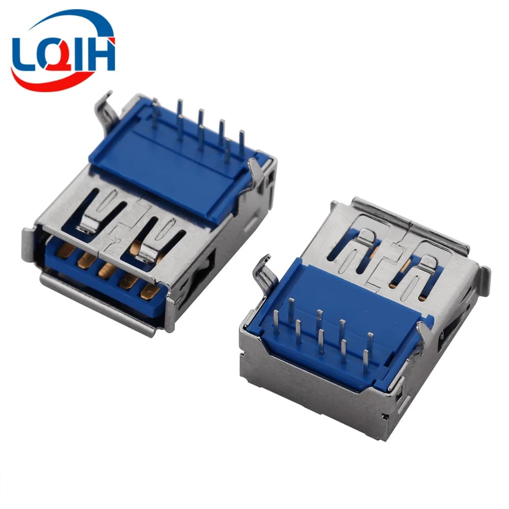 USB Type-A & Type-B PCB Sockets | 90-Degree & Straight Solder Jacks for Secure Connections - Thumbnail 6