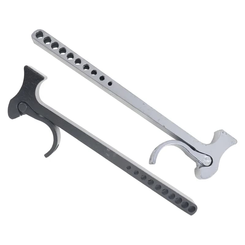 Aluminum socket lighting truss hammer with truss pin designed specifically for Global F34 truss systems and stage removal applications.