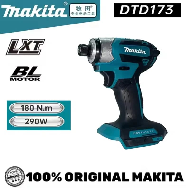 Makita DTD173 18V Brushless Impact Driver | 180 N.m Torque | LED Work Light | Professional Cordless Screwdriver - Thumbnail 4