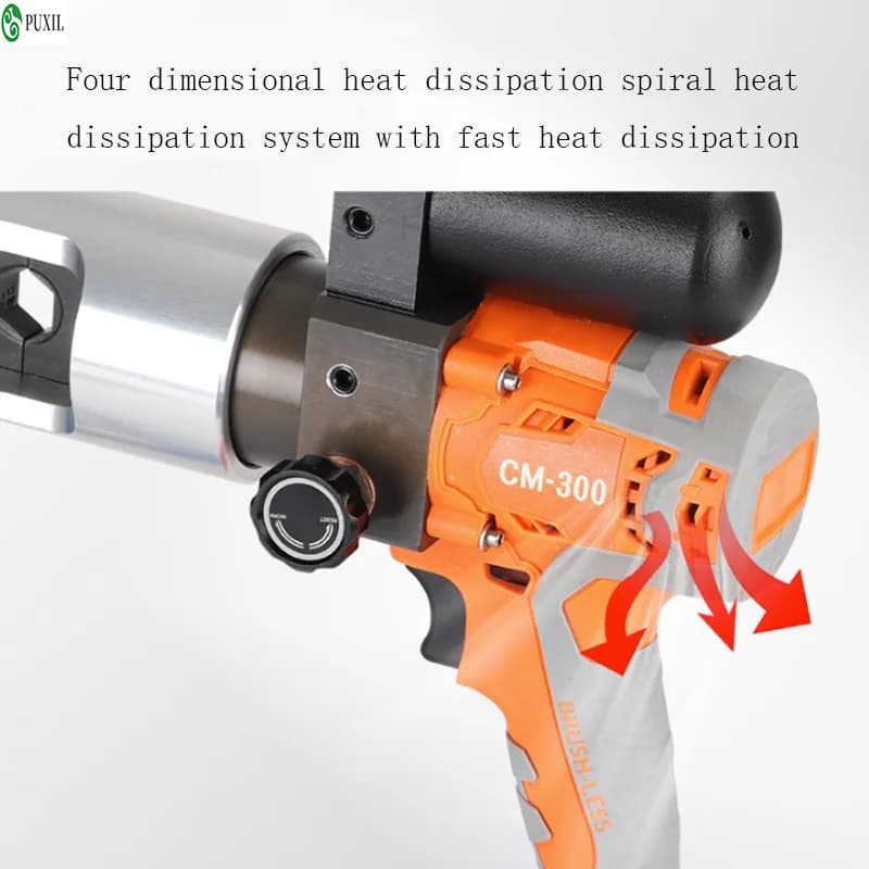 Hydraulic Crimping Tool | CM-300 Portable Electric Crimper for Copper & Aluminum Terminals - Thumbnail 3