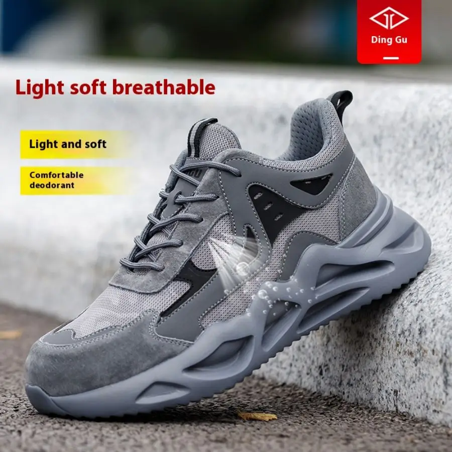 Soft-Soled Work Shoes for Men | Smash & Puncture Resistant | Comfortable Protective Footwear - Thumbnail 3