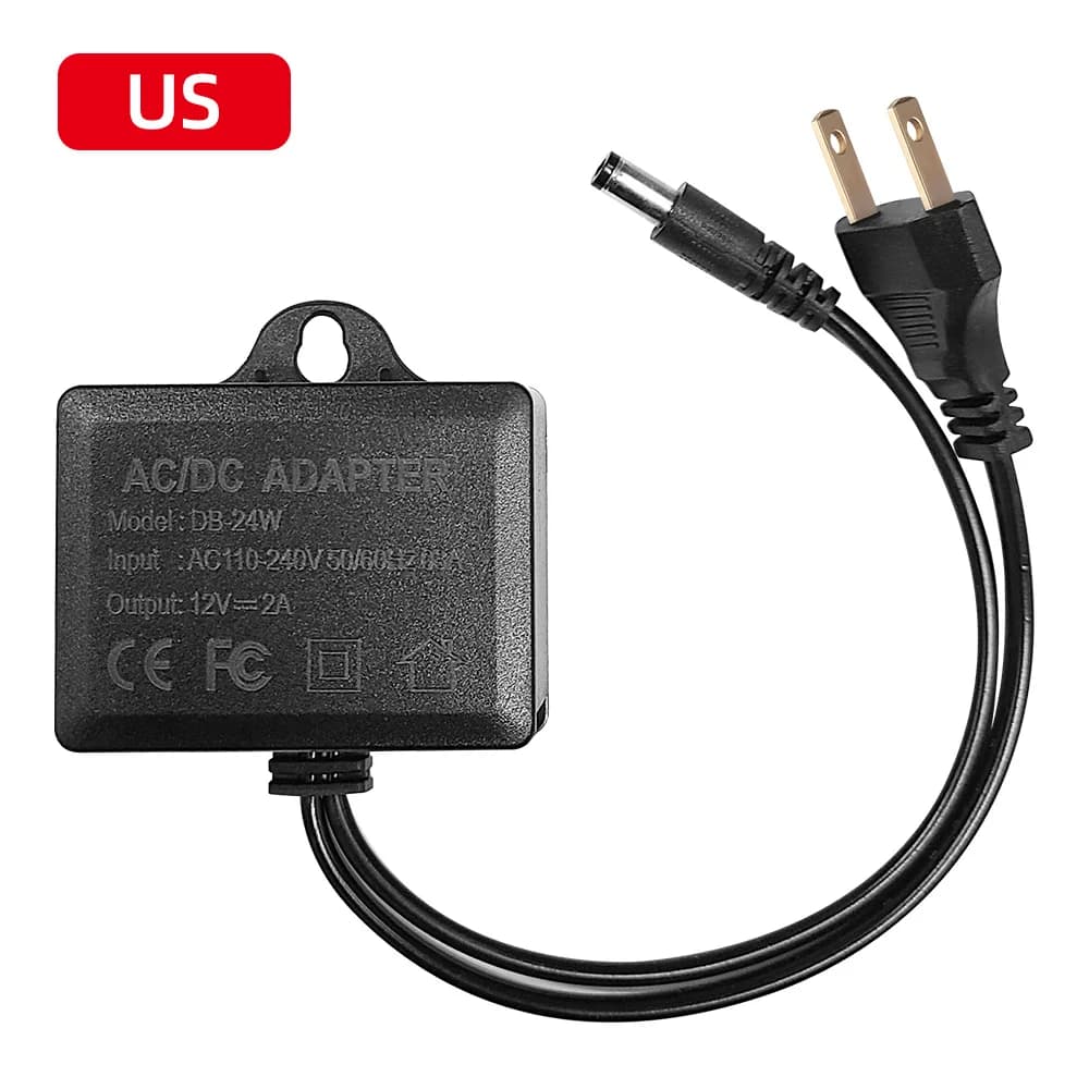 12V 2A Outdoor CCTV Power Supply | Waterproof AC/DC Adapter | Global Plug Compatible - Thumbnail 3
