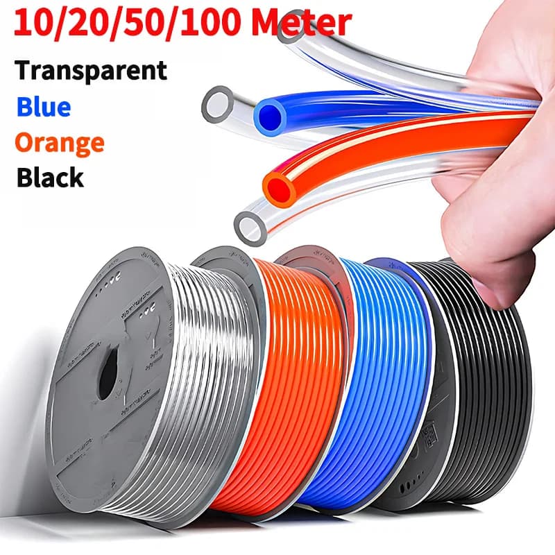 Professional-Grade Polyurethane Air Hose | 4mm-12mm Sizes | High-Pressure Pneumatic Tubing for Compressors - Thumbnail 2